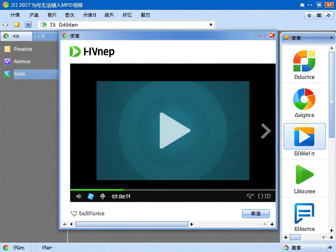 PPT2007为何无法插入MP4视频？  第2张