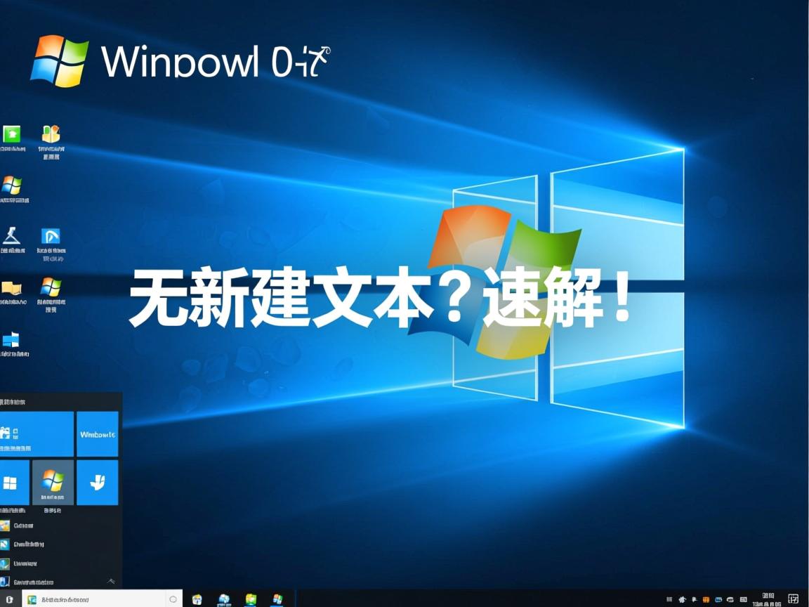Win10右键无新建文本?速解!  第1张 Win10右键无新建文本?速解!  第1张