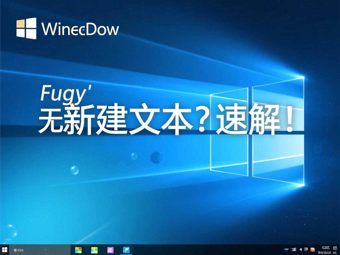 Win10右键无新建文本?速解!  第2张 Win10右键无新建文本?速解!  第2张