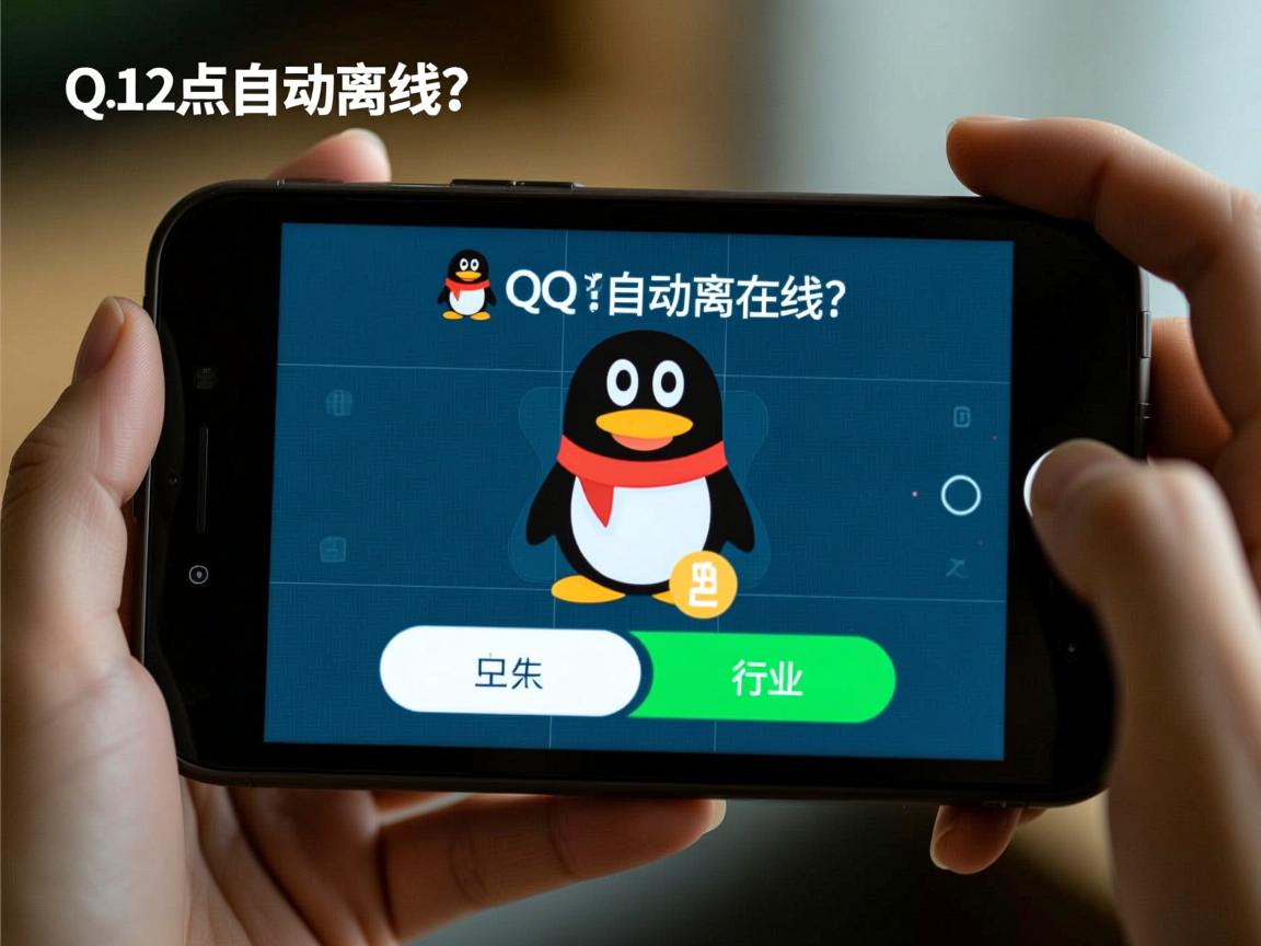 为什么QQ过12点自动离线？  第1张