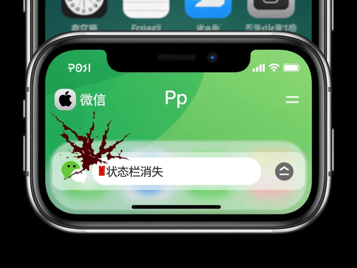 苹果8P微信状态栏消失原因？  第1张