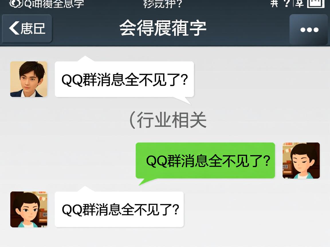 QQ群消息全不见了？