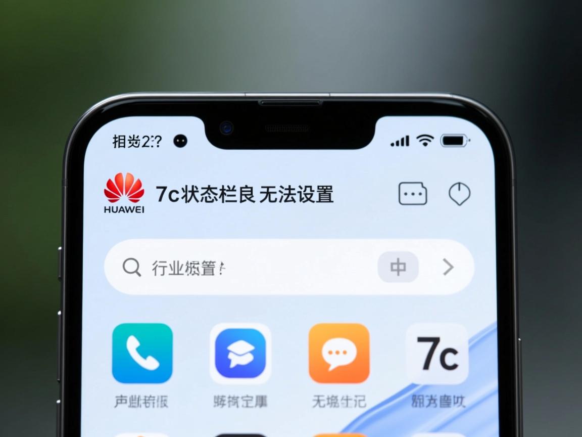华为7c状态栏怎么无法设置?  第1张 华为7c状态栏怎么无法设置?  第1张