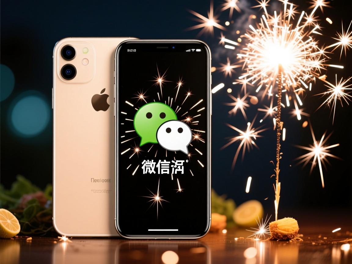 苹果8P微信为何不放烟花？