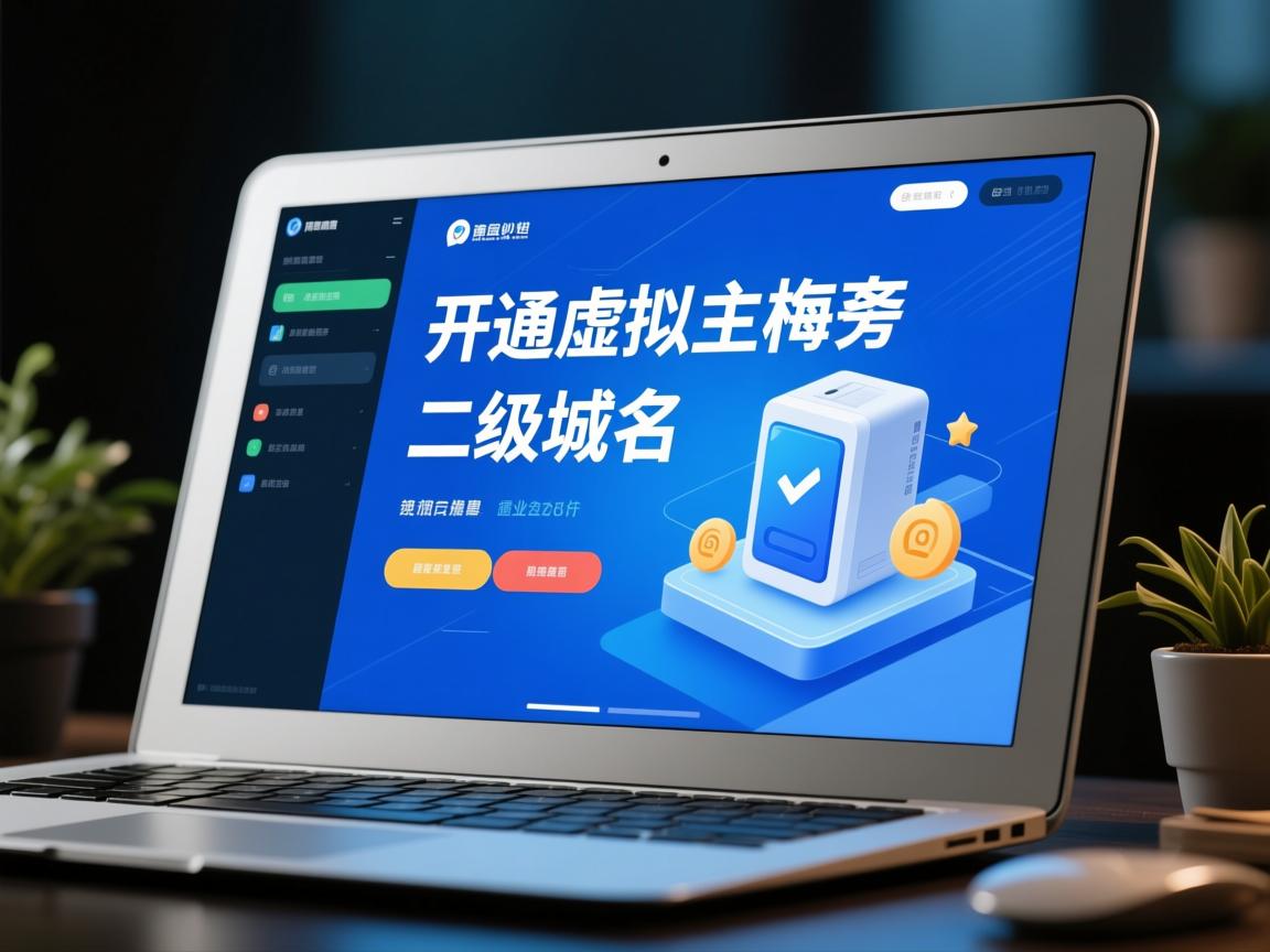 如何免费开通虚拟主机二级域名?