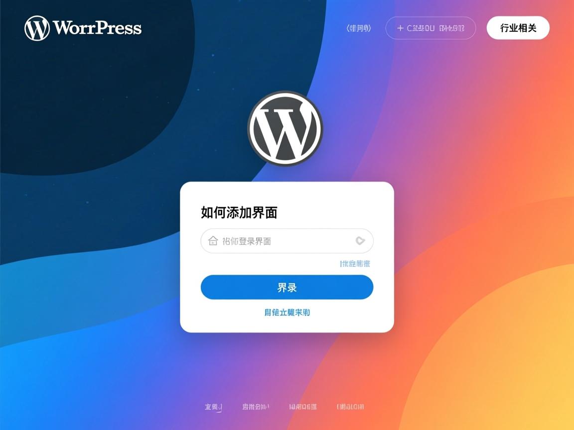 WordPress如何添加登录界面? 第1张 WordPress如何添加登录界面? 第1张