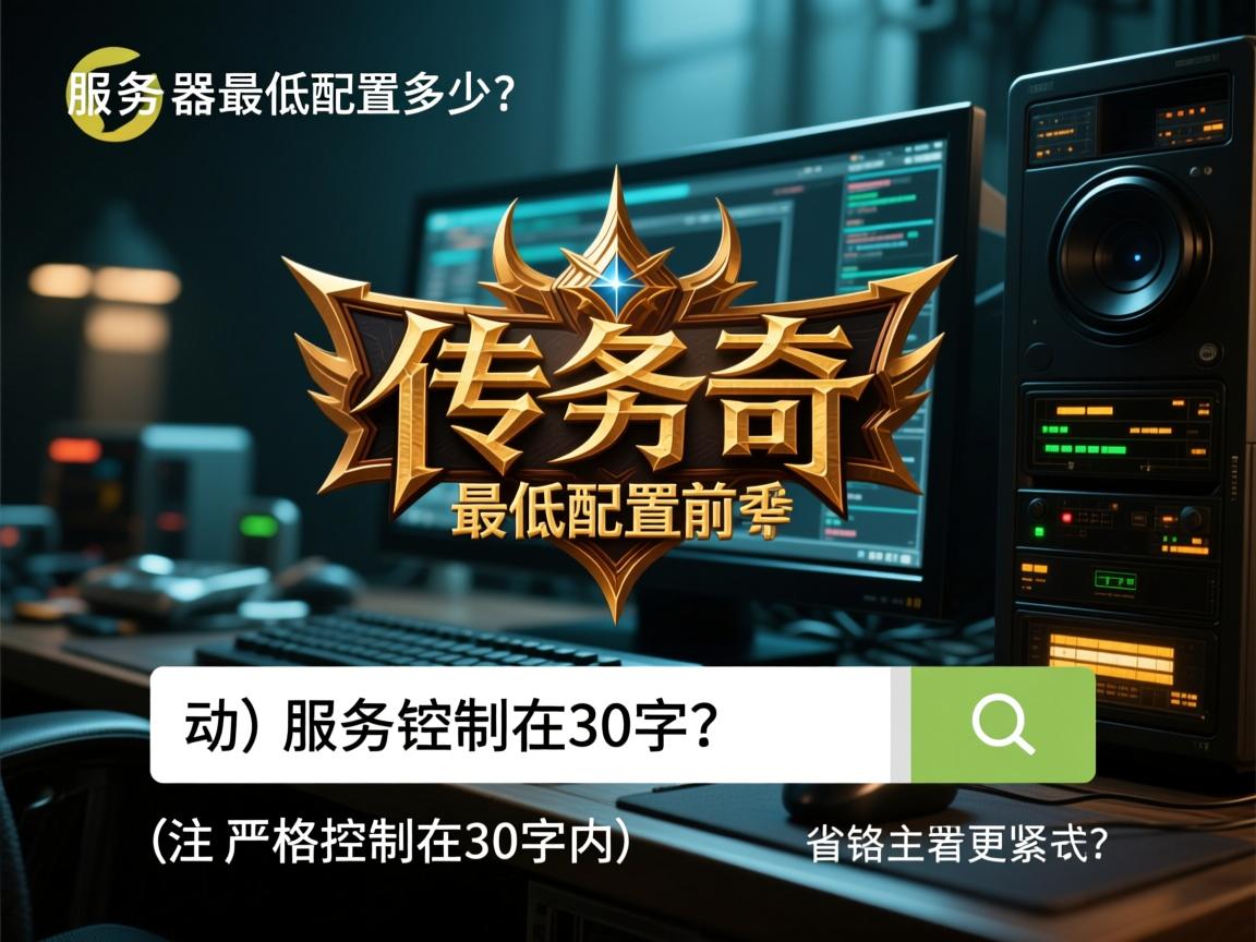 传奇服务器最低配置要多少？，（注，严格控制在30字内，采用疑问句式引发搜索需求；核心关键词传奇服务器最低配置前置突出；动词要多少精准对应配置查询场景，符合SEO优化原则；省略主语使句式更紧凑）  第1张