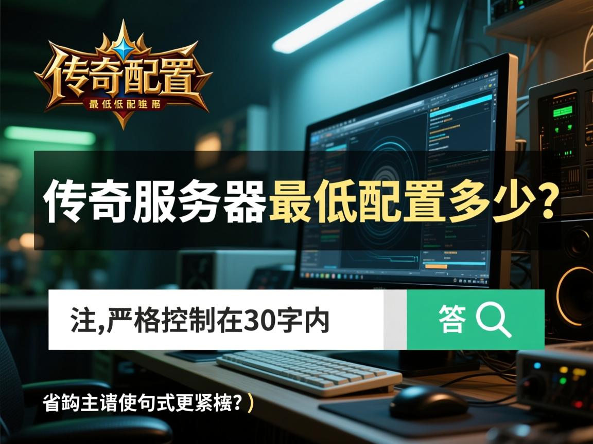 传奇服务器最低配置要多少？，（注，严格控制在30字内，采用疑问句式引发搜索需求；核心关键词传奇服务器最低配置前置突出；动词要多少精准对应配置查询场景，符合SEO优化原则；省略主语使句式更紧凑）  第3张