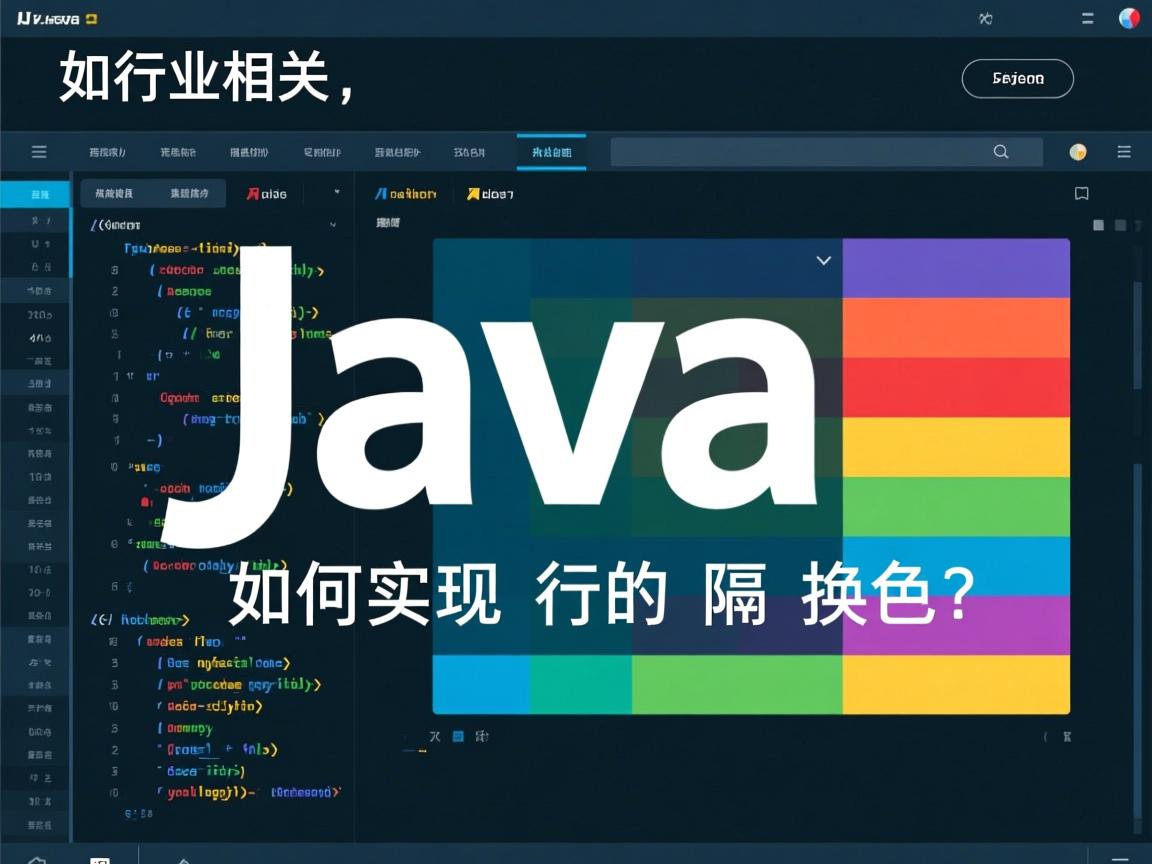 Java如何实现行的隔行换色?