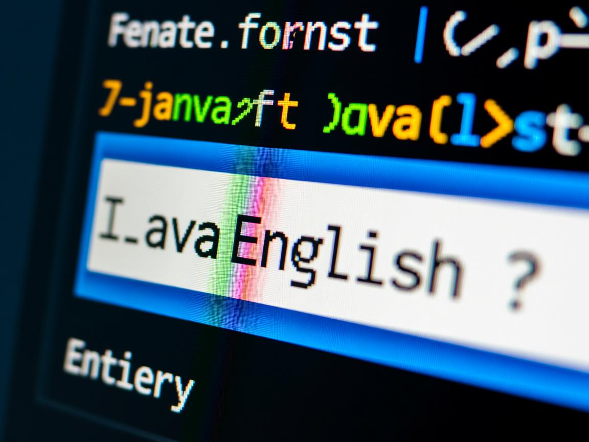 如何在Java中输入英文?  第1张 如何在Java中输入英文?  第1张