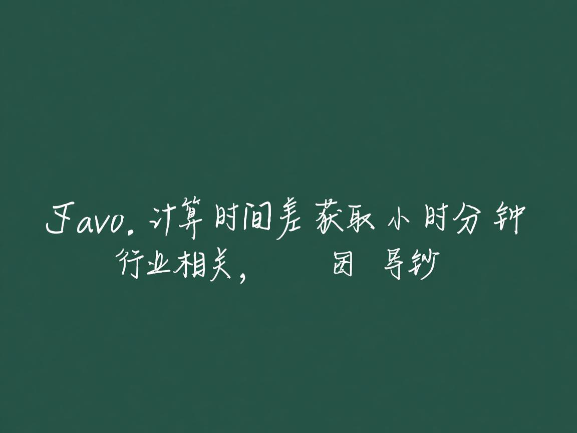 Java计算时间差获取小时分钟  第1张 Java计算时间差获取小时分钟  第1张