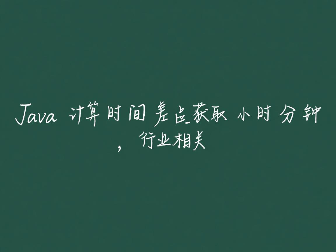 Java计算时间差获取小时分钟  第3张 Java计算时间差获取小时分钟  第3张