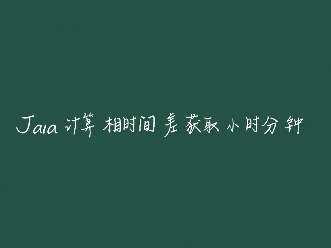 Java计算时间差获取小时分钟  第2张 Java计算时间差获取小时分钟  第2张