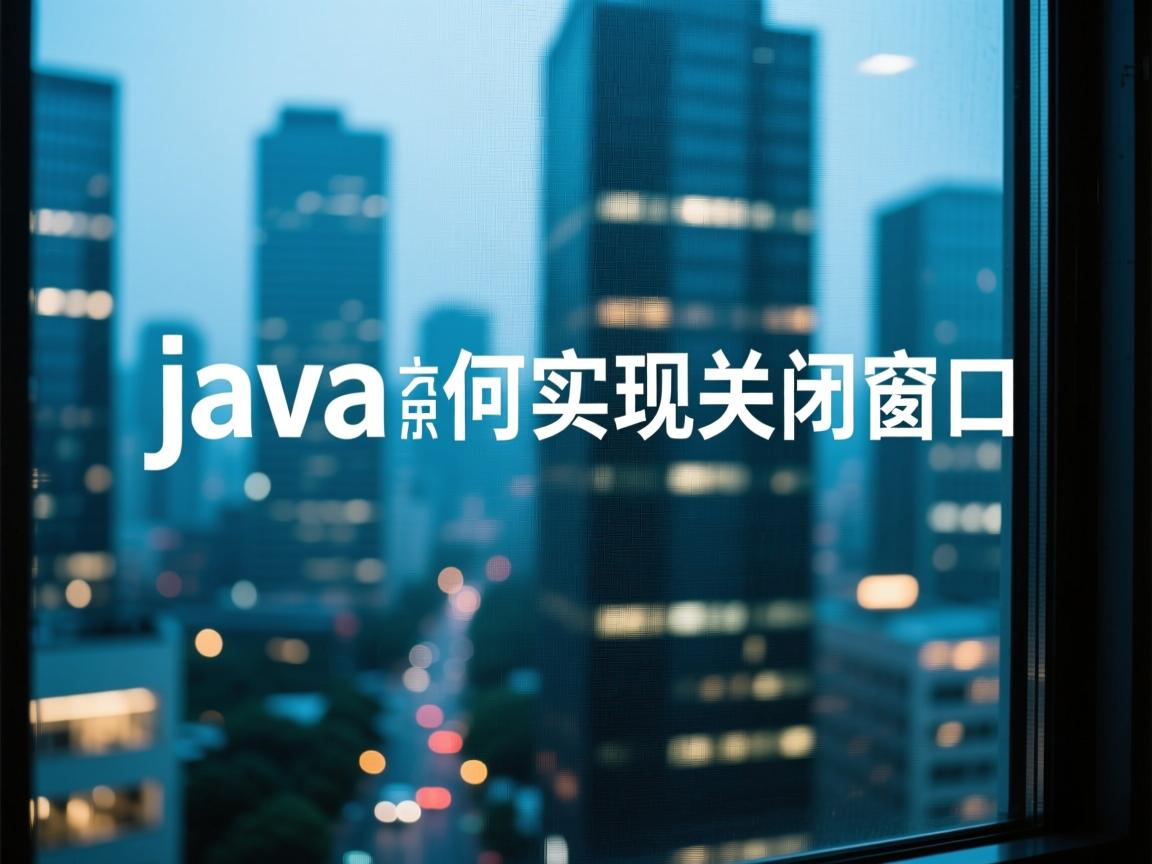Java如何实现关闭窗口 第3张 Java如何实现关闭窗口 第3张