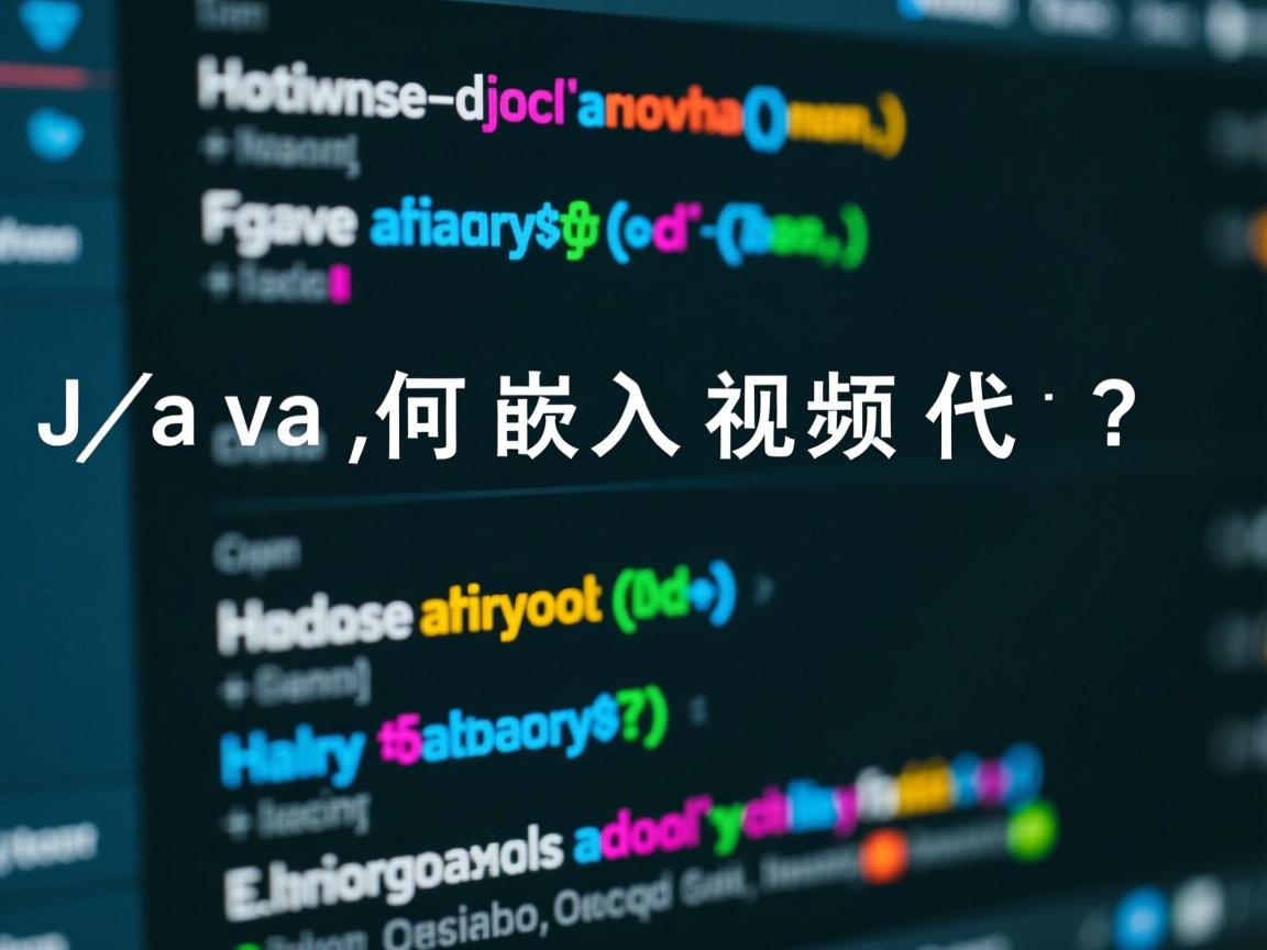 Java如何嵌入视频代码?  第1张 Java如何嵌入视频代码?  第1张