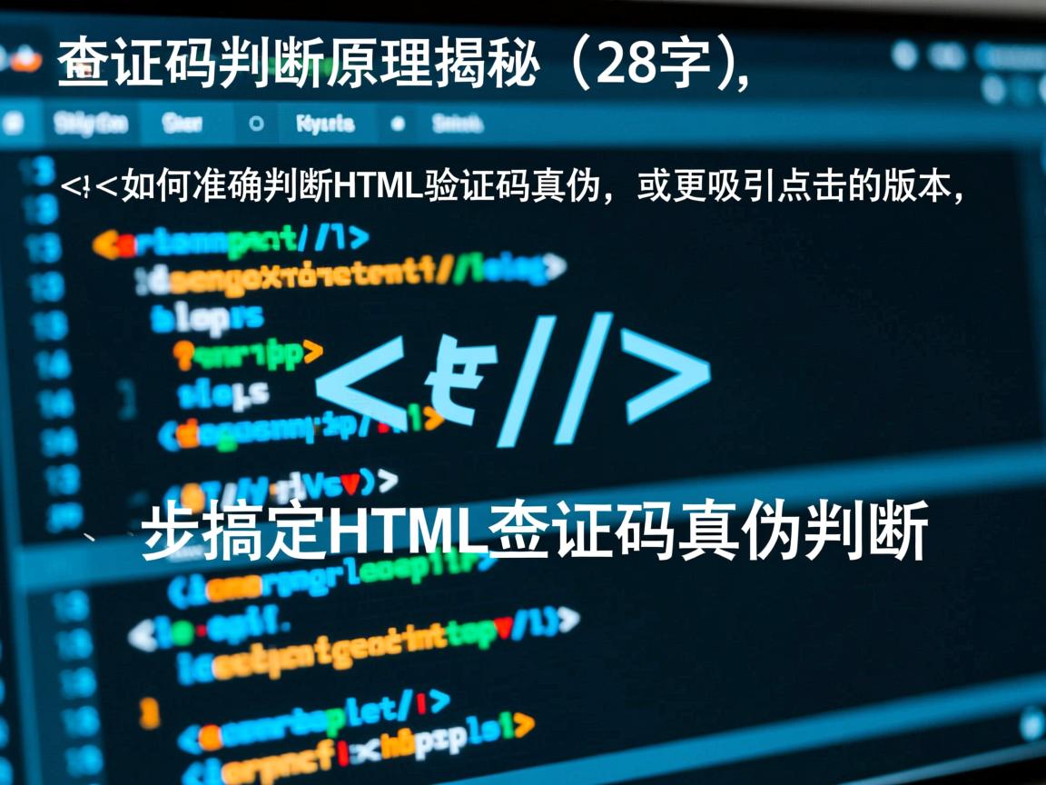HTML验证码判断原理揭秘,28字),,如何准确判断HTML验证码真伪,或更吸引点击的版本,,3步搞定HTML验证码真伪判断  第1张 HTML验证码判断原理揭秘,28字),,如何准确判断HTML验证码真伪,或更吸引点击的版本,,3步搞定HTML验证码真伪判断  第1张
