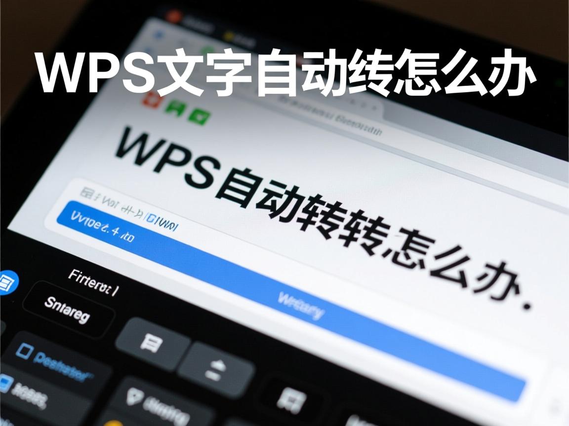 WPS文字自动换行怎么办