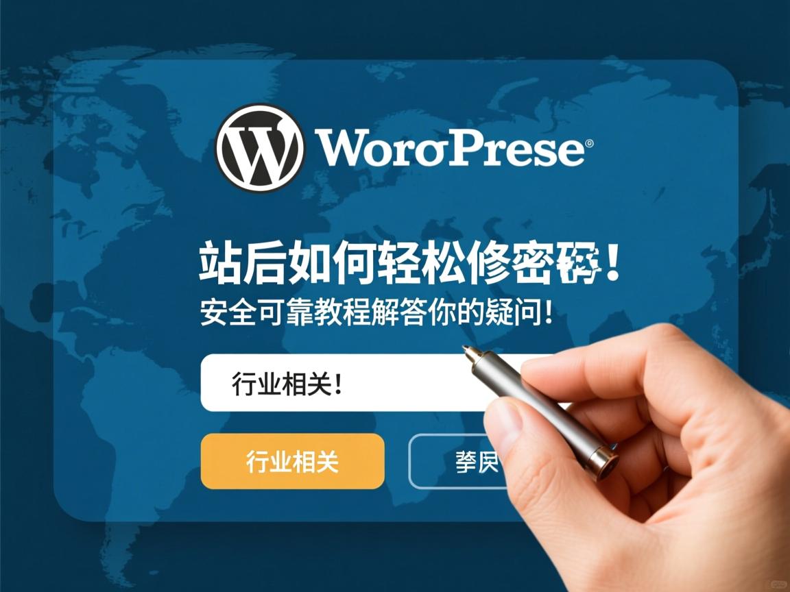 WordPress建站后如何轻松修改密码?安全可靠教程解答你的疑问!  第2张 WordPress建站后如何轻松修改密码?安全可靠教程解答你的疑问!  第2张