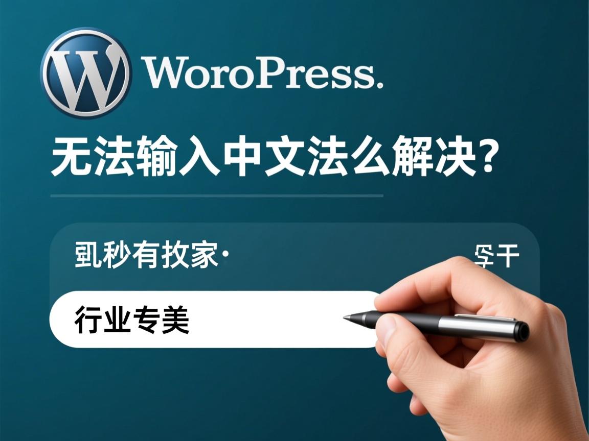 WordPress无法输入中文怎么解决?  第2张 WordPress无法输入中文怎么解决?  第2张