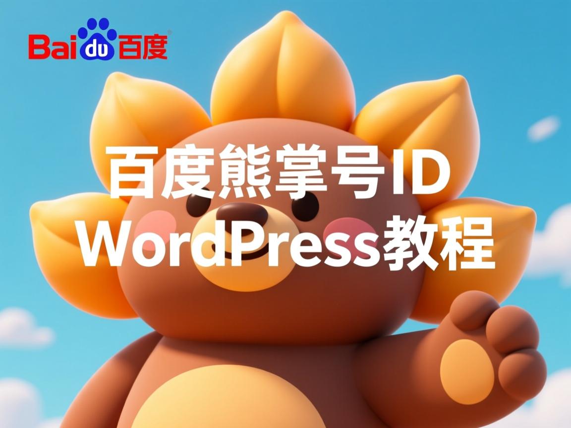 如何快速获取百度熊掌号ID?WordPress教程  第3张 如何快速获取百度熊掌号ID?WordPress教程  第3张