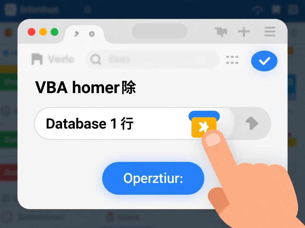 VBA如何删除数据库1行?按钮操作指南  第1张 VBA如何删除数据库1行?按钮操作指南  第1张