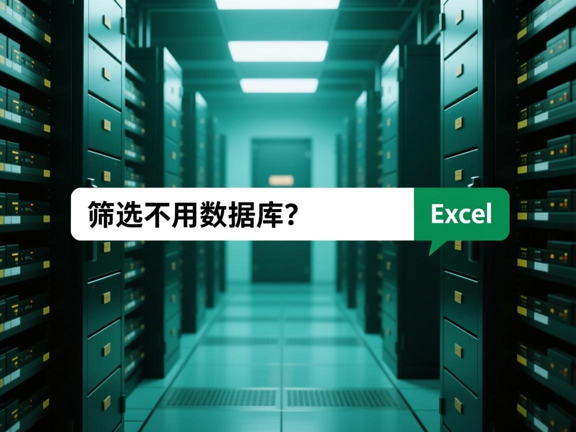 Excel筛选不用数据库?