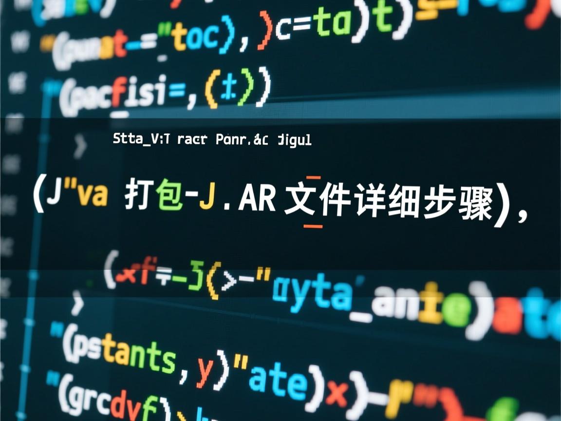 Java打包JAR文件详细步骤