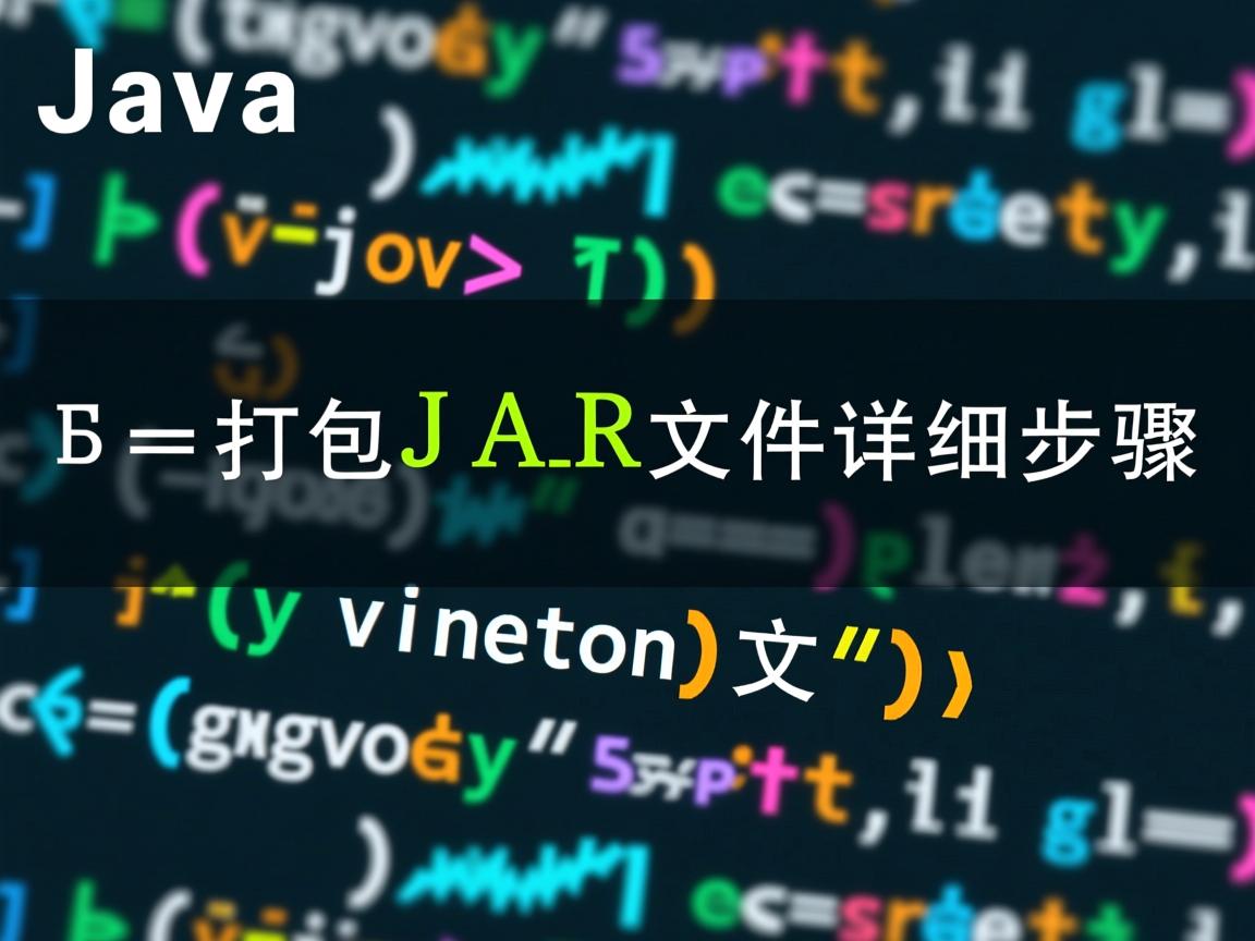Java打包JAR文件详细步骤  第3张 Java打包JAR文件详细步骤  第3张