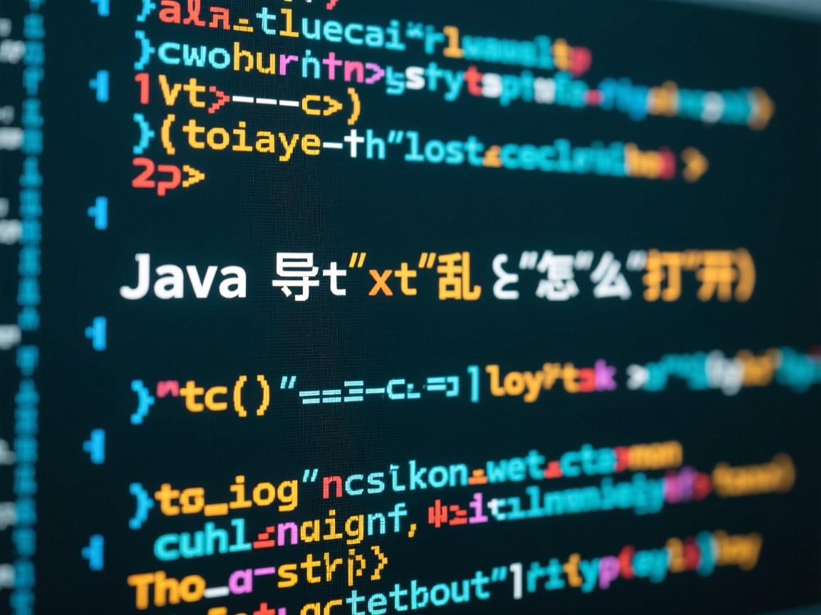 Java导txt乱码怎么打开