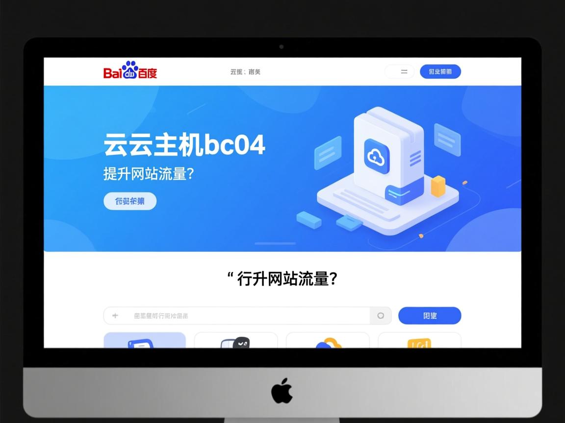 百度云虚拟主机bc04如何提升网站流量?