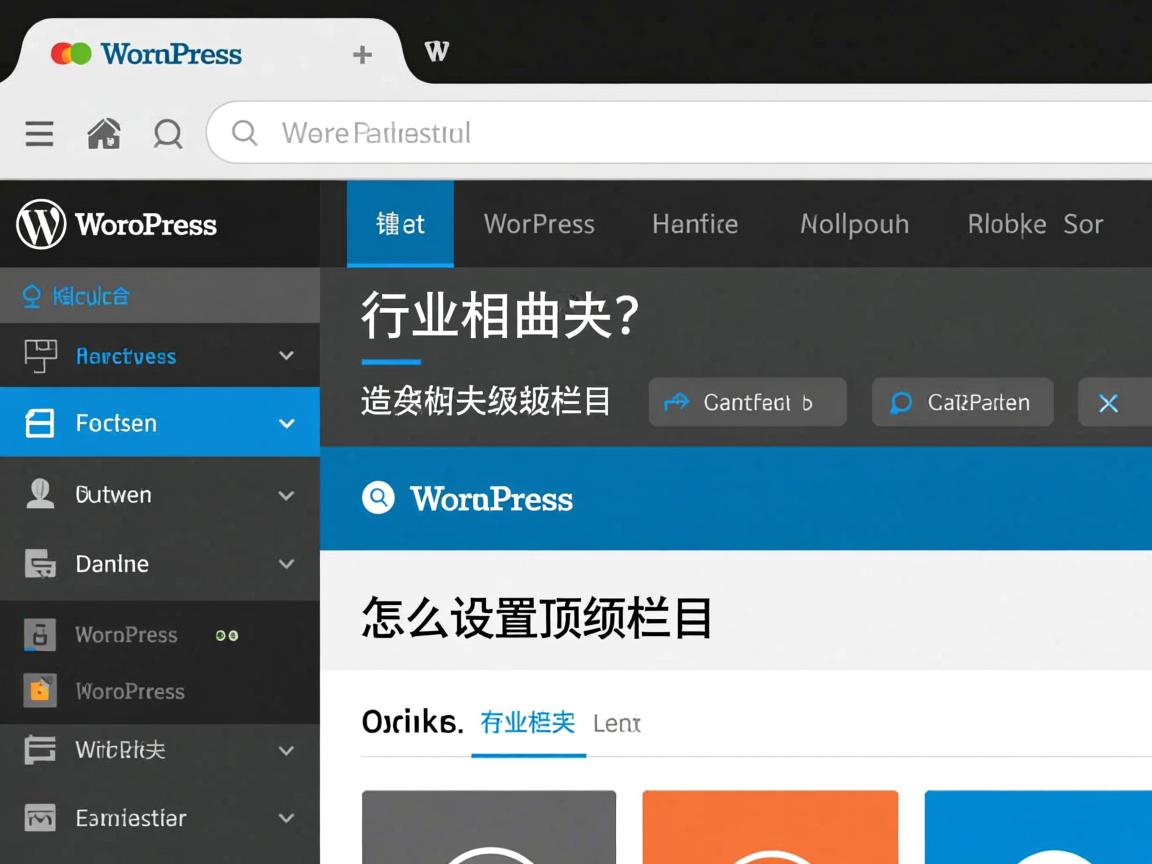 wordpress怎么设置顶级栏目