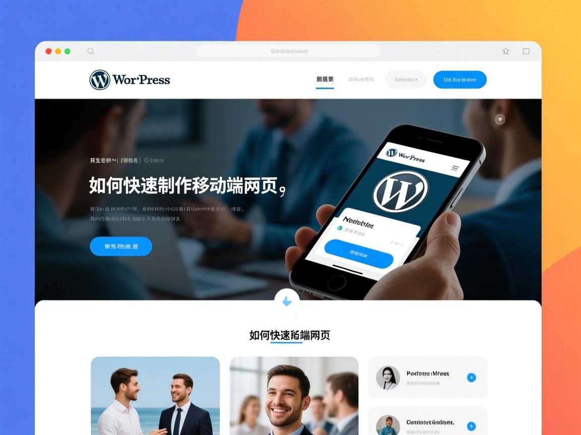 WordPress如何快速制作移动端网页？