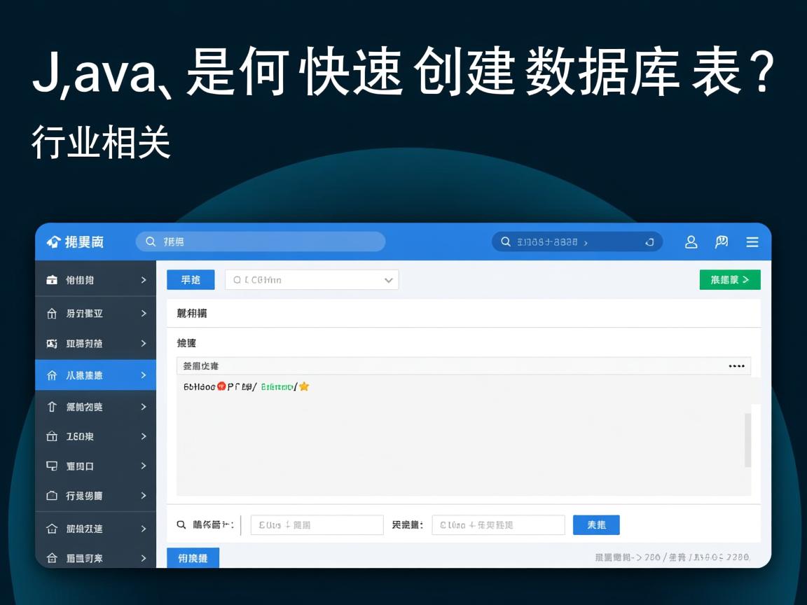 Java如何快速创建数据库表?  第2张 Java如何快速创建数据库表?  第2张