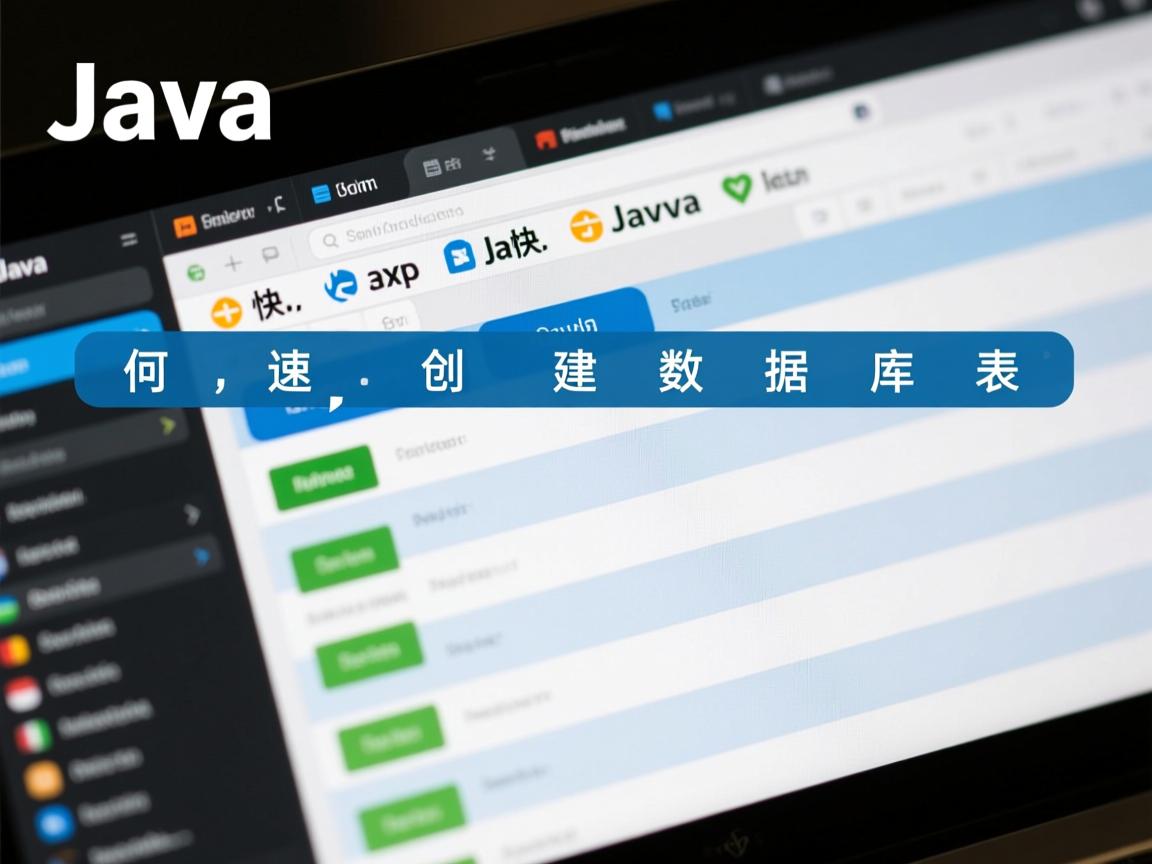 Java如何快速创建数据库表?  第3张 Java如何快速创建数据库表?  第3张