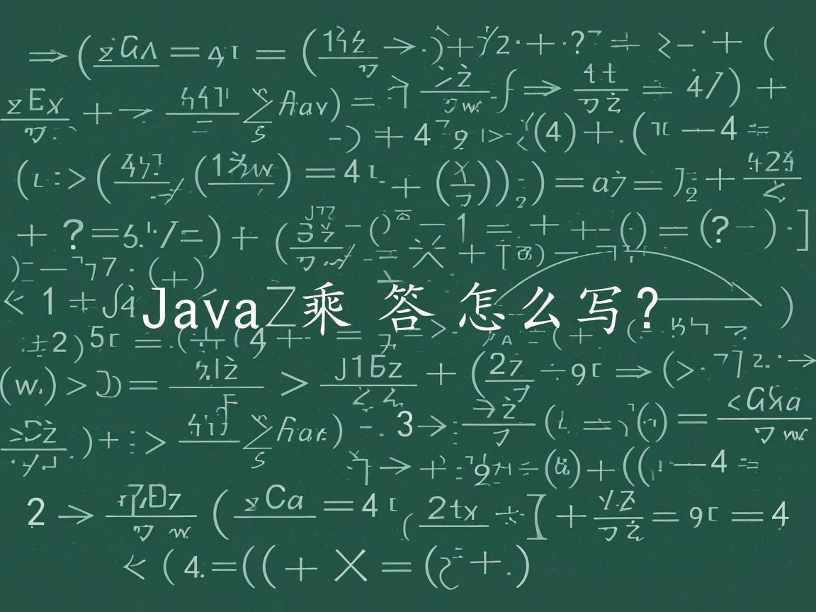 Java乘法怎么写?  第2张 Java乘法怎么写?  第2张