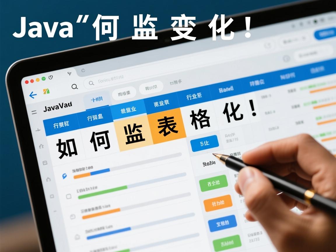 Java如何监听表格变化  第3张 Java如何监听表格变化  第3张