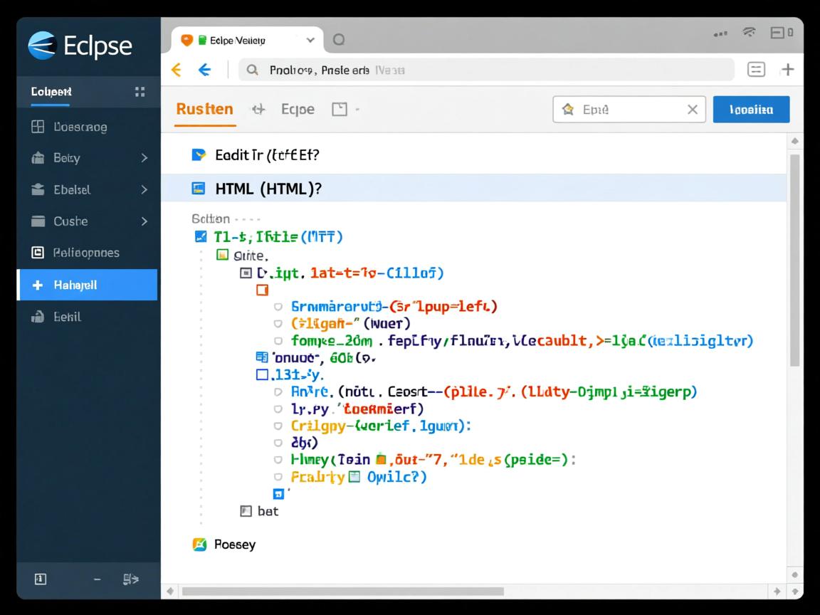 如何在Eclipse中编辑HTML文件?  第2张 如何在Eclipse中编辑HTML文件?  第2张