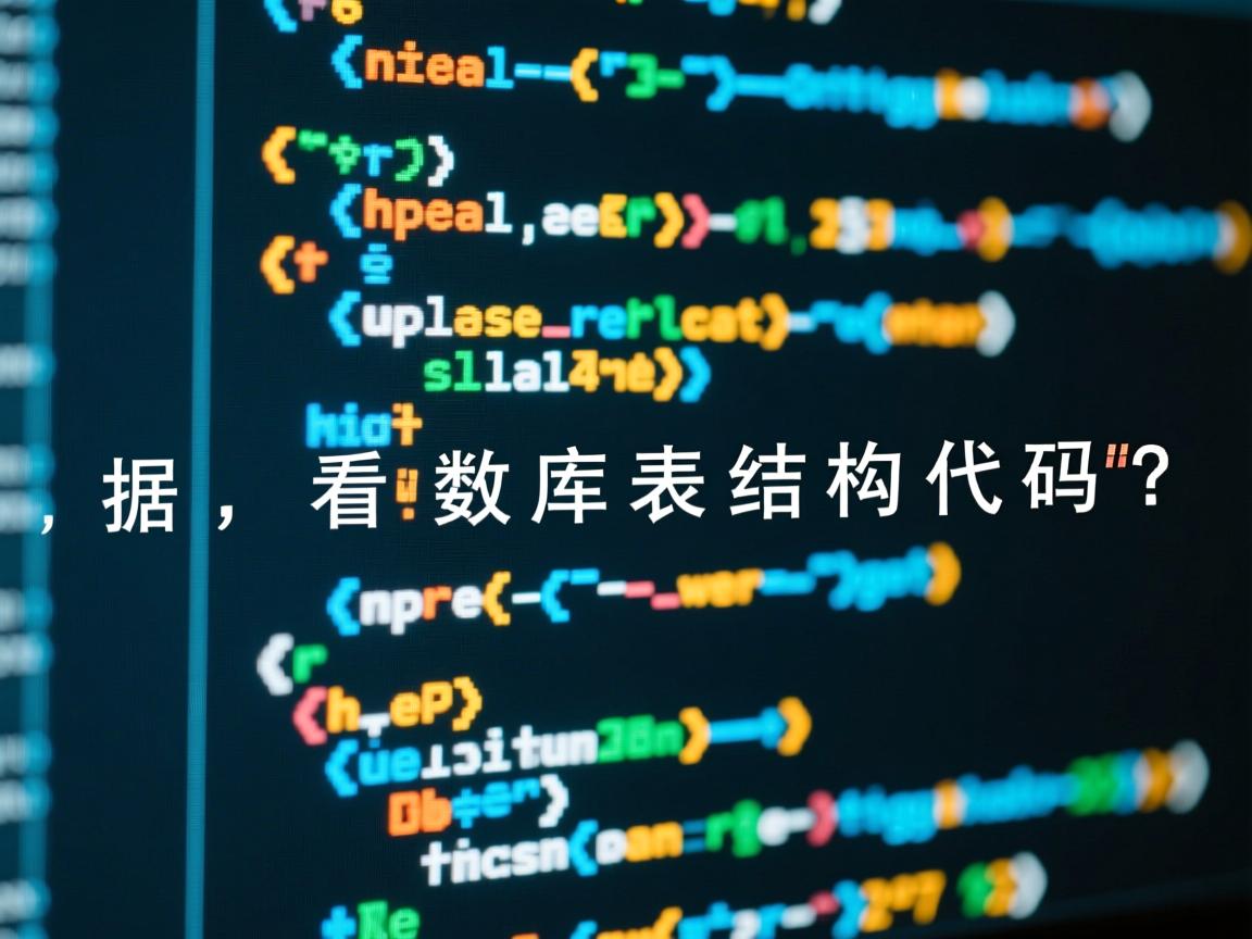 如何查看数据库表结构代码?  第2张 如何查看数据库表结构代码?  第2张