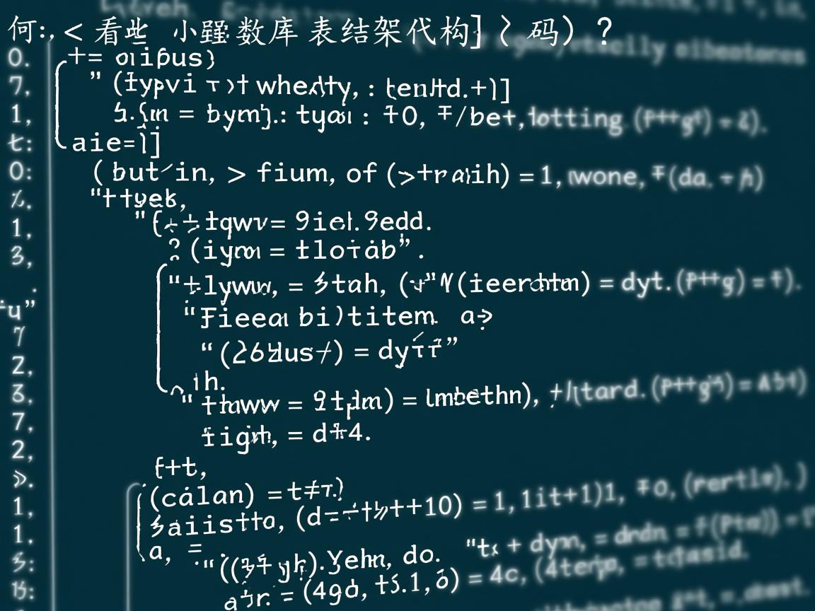 如何查看数据库表结构代码?  第3张 如何查看数据库表结构代码?  第3张