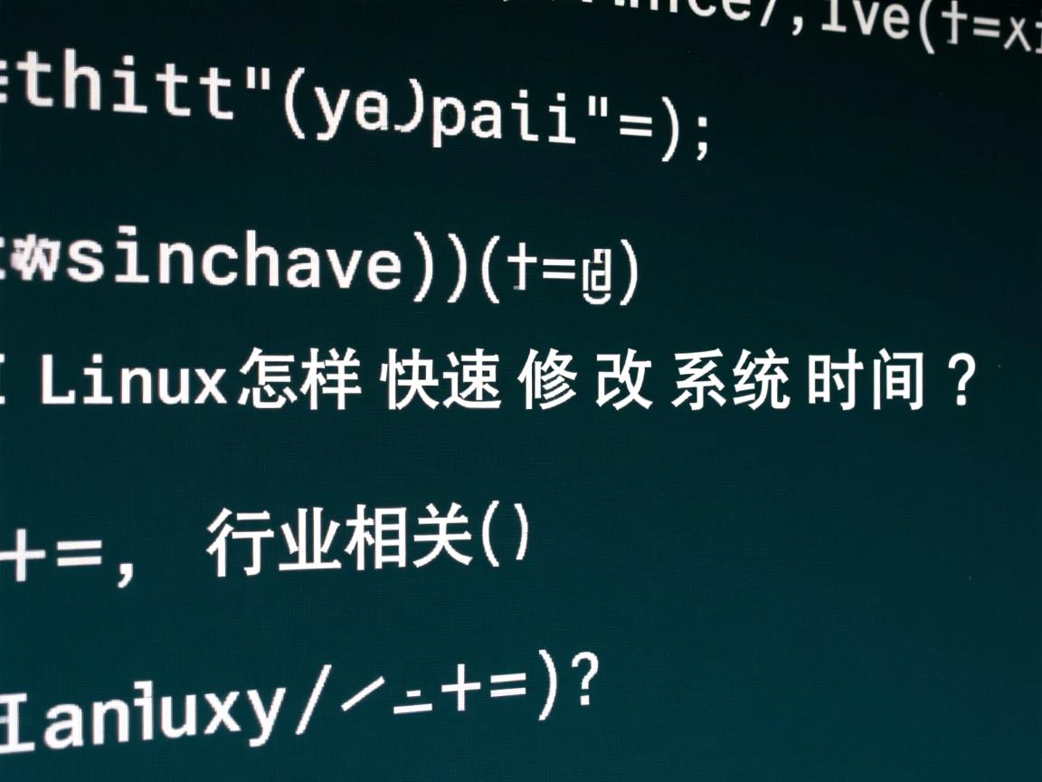 Linux怎样快速修改系统时间？