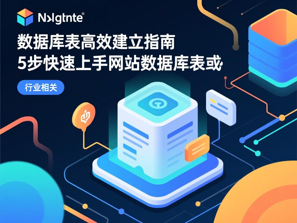 网站数据库表高效建立指南,或,5步快速上手网站数据库表  第2张 网站数据库表高效建立指南,或,5步快速上手网站数据库表  第2张