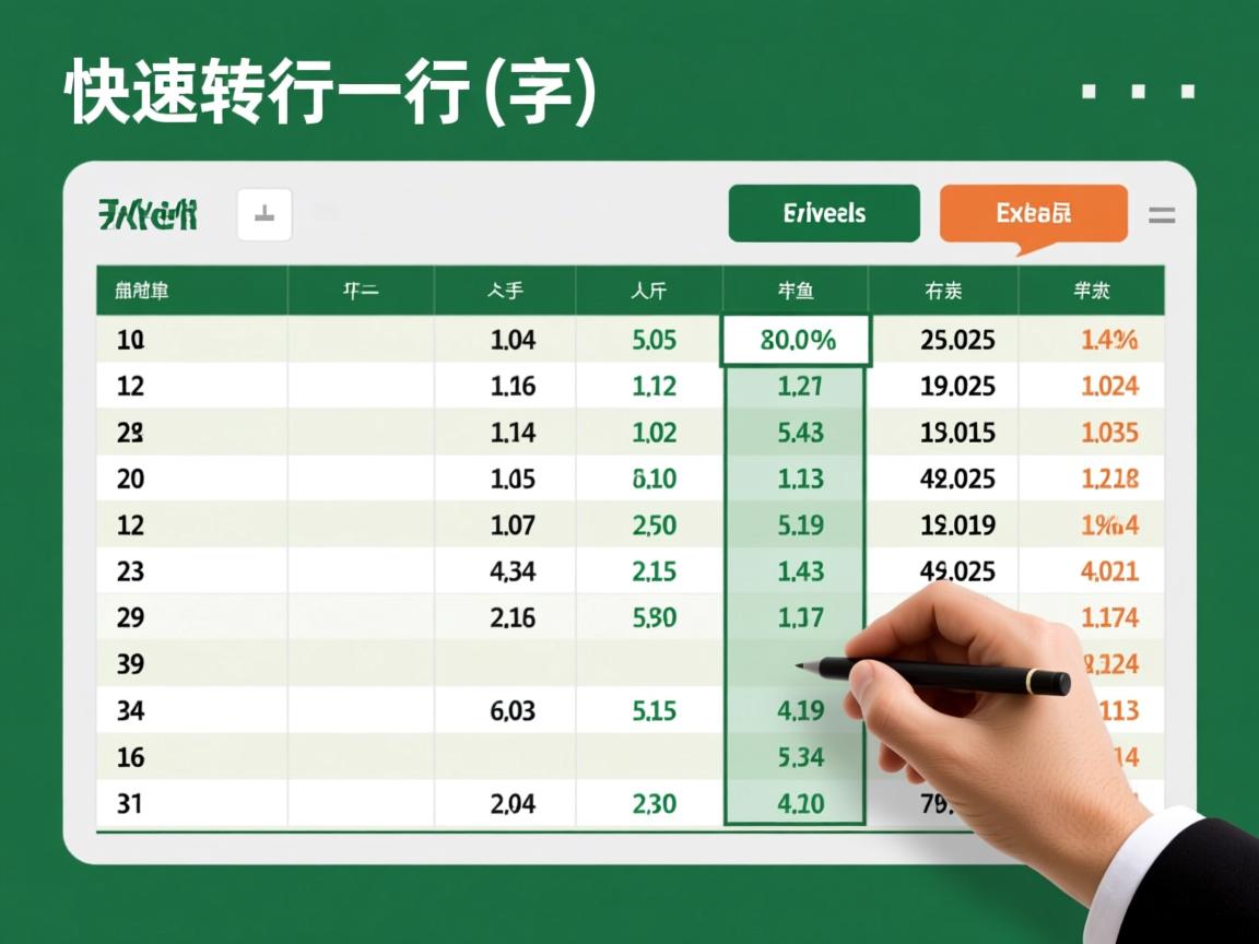 Excel如何快速将一行数据转换为一列  第3张 Excel如何快速将一行数据转换为一列  第3张