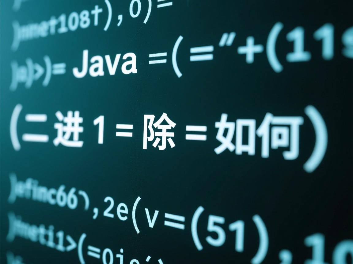 Java二进制除法如何实现
