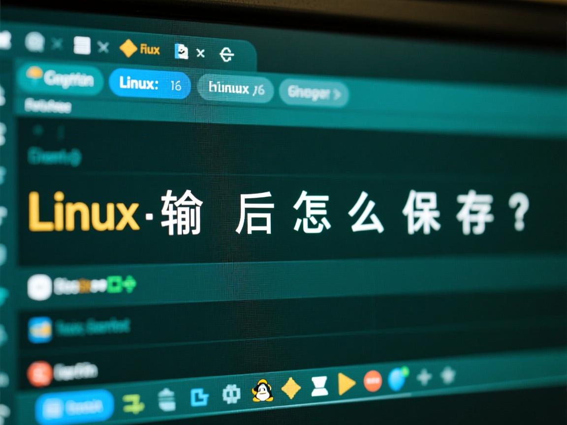 Linux输入命令后怎么保存?  第3张 Linux输入命令后怎么保存?  第3张