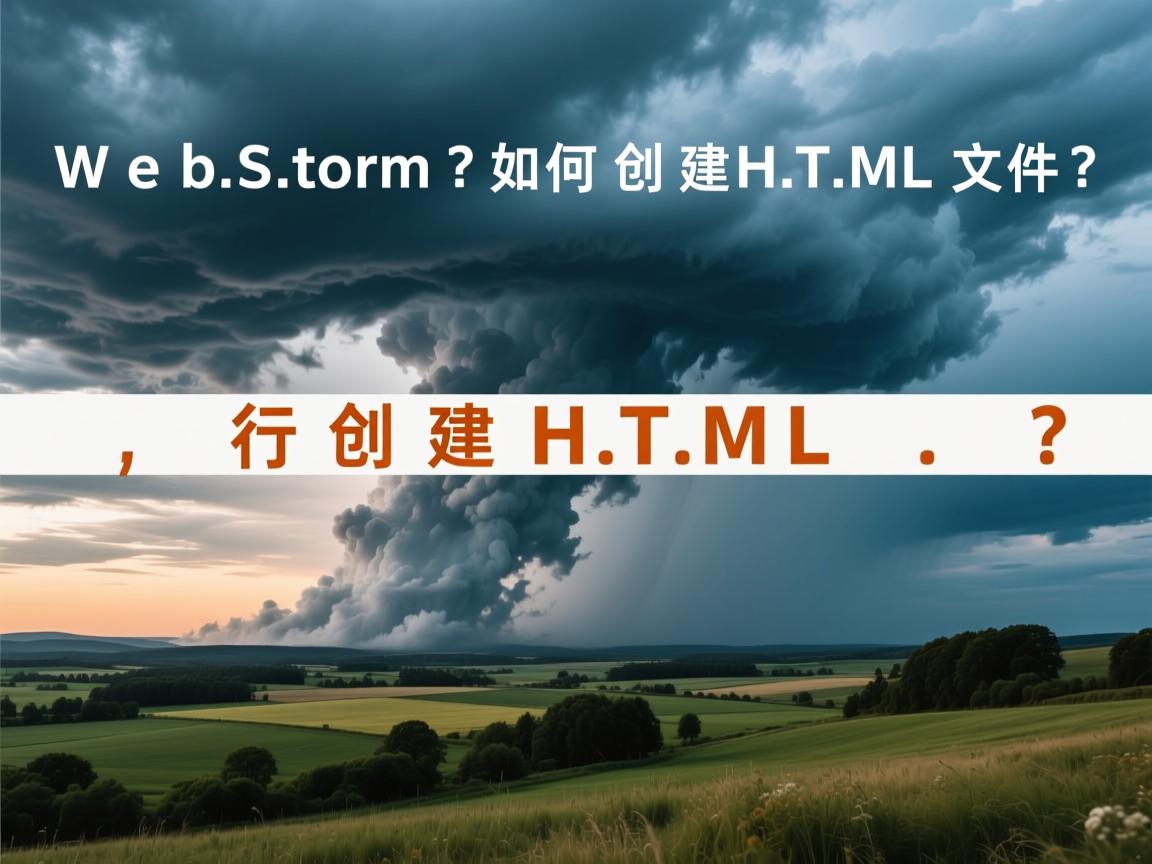 WebStorm如何创建HTML文件?  第1张 WebStorm如何创建HTML文件?  第1张