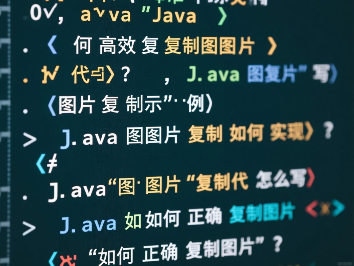 Java如何高效复制图片代码?,Java图片复制示例怎么写?,Java图片复制如何实现?,Java图片复制代码怎么写?,Java如何正确复制图片?  第3张 Java如何高效复制图片代码?,Java图片复制示例怎么写?,Java图片复制如何实现?,Java图片复制代码怎么写?,Java如何正确复制图片?  第3张