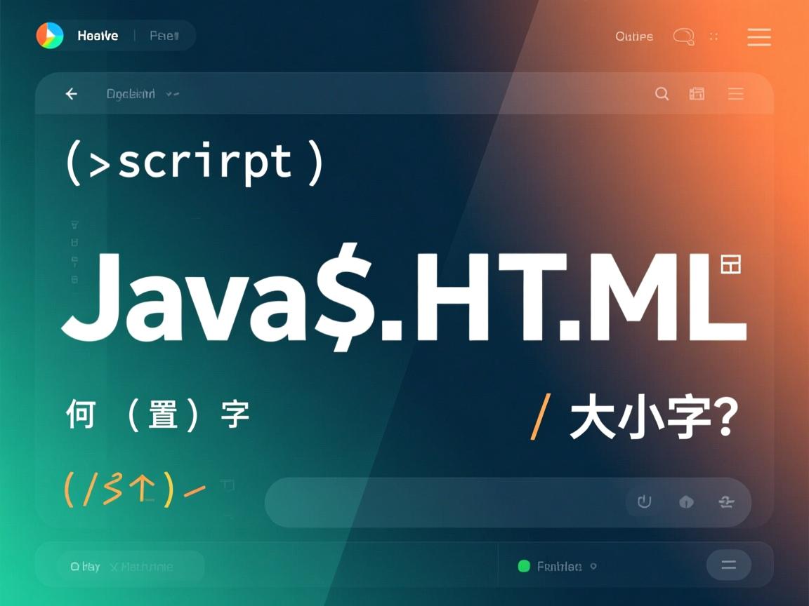 JavaScript如何设置HTML字体大小?  第1张 JavaScript如何设置HTML字体大小?  第1张