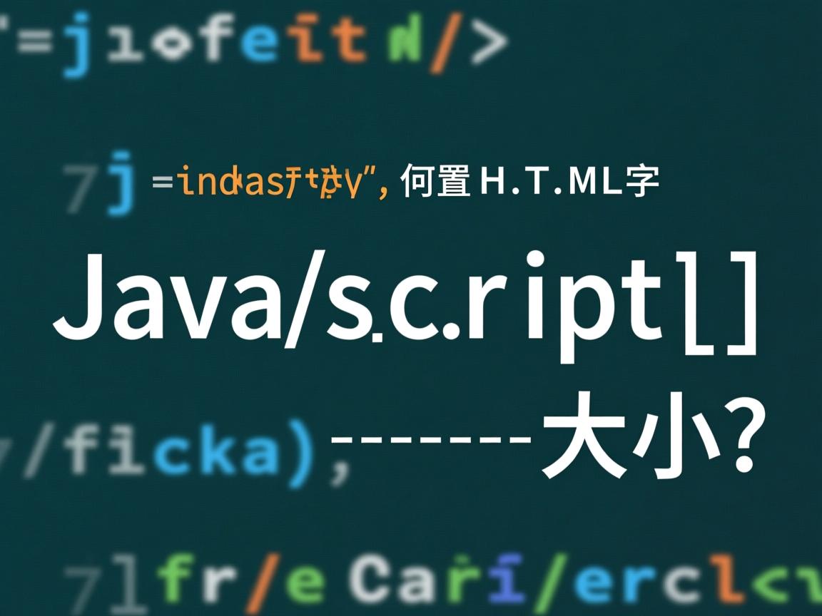 JavaScript如何设置HTML字体大小?  第2张 JavaScript如何设置HTML字体大小?  第2张