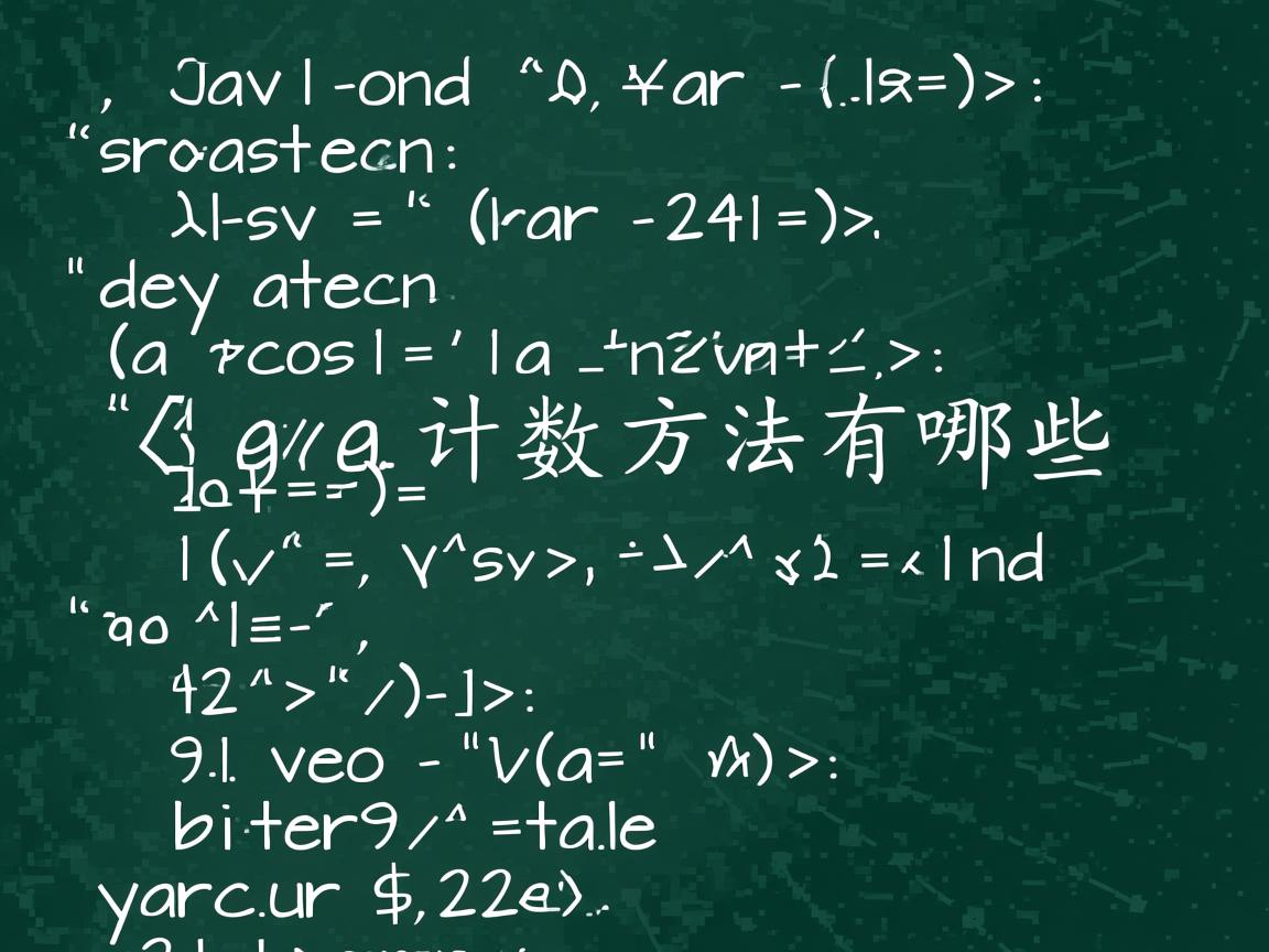 Java计数方法有哪些  第1张 Java计数方法有哪些  第1张