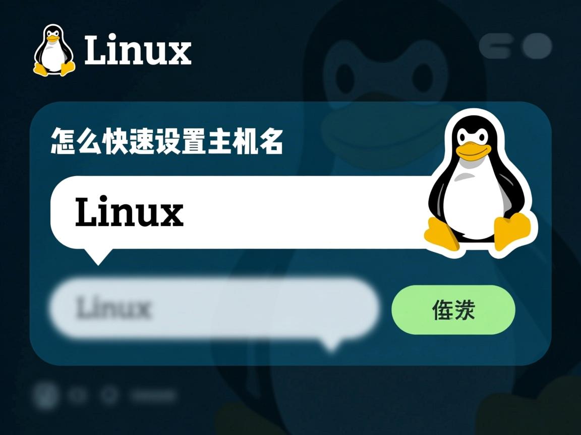 Linux怎么快速设置主机名?  第1张 Linux怎么快速设置主机名?  第1张